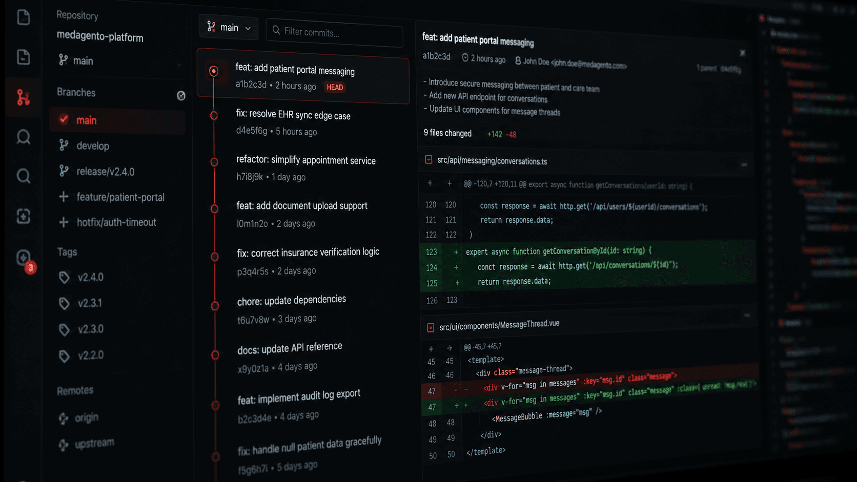 Code changelog
